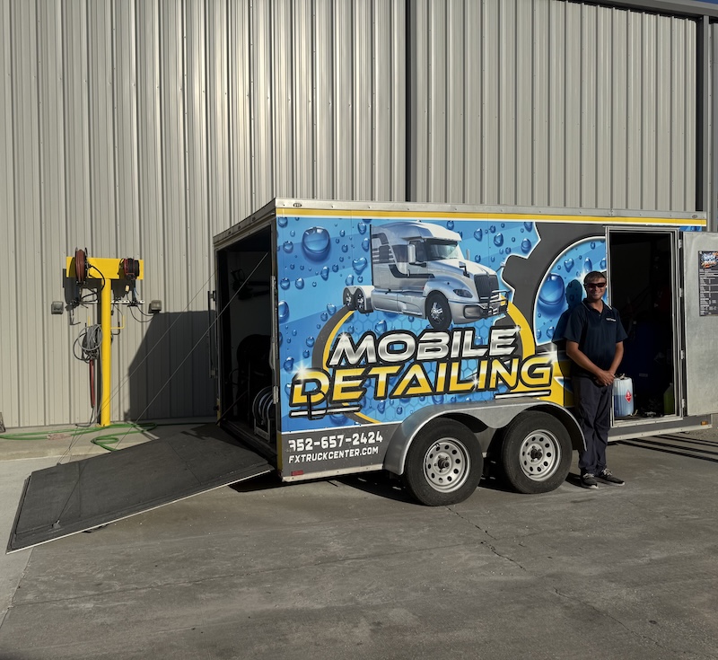 chad with mobile detailing trailer